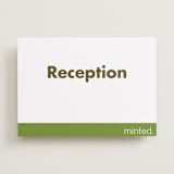 "Landscape Custom" - Reception Signs in Charcoal by Minted Custom - Front