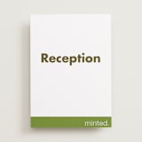 "Portrait Custom" - Reception Signs in Charcoal by Minted Custom - Front