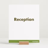 "Portrait Custom" - Reception Signs in Charcoal by Minted Custom - In Use