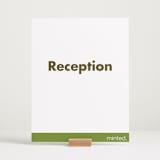 "Portrait Custom" - Reception Signs in Charcoal by Minted Custom - In Use