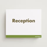 "Landscape Custom" - Reception Signs in Charcoal by Minted - Front