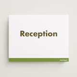 "Landscape Custom" - Reception Signs in Charcoal by Minted - Front