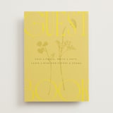 "Bloom" - Reception Signs in Island Citrus by Morgan Kendall - Front
