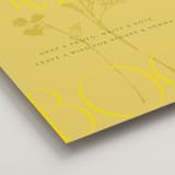 "Bloom" - Reception Signs in Island Citrus by Morgan Kendall - Detail