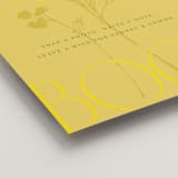 "Bloom" - Reception Signs in Island Citrus by Morgan Kendall - Detail