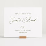 "Garden Script" - Reception Signs in Pistachio by Katherine Moynagh - In Use