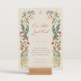 "Garden Heirloom" - Reception Signs in Garden by Elly - In Use