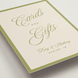"rory" - Reception Signs in Olive by Ellen Schlegelmilch - Detail
