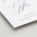 "Coastal Charm" - Reception Signs in Dusty Blue by Jennifer Postorino - Detail