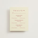 "Vintage Lovers" - Multi-Event RSVP Cards in Champagne by Helena Vitto - Front