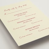 "Vintage Lovers" - Multi-Event RSVP Cards in Champagne by Helena Vitto - Detail