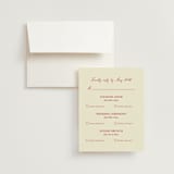 "Vintage Lovers" - Multi-Event RSVP Cards in Champagne by Helena Vitto - RSVP with Envelope