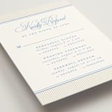 "Patterned florals" - Multi-Event RSVP Cards in Powder by Creo Study - Detail