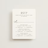 "Hepburn" - Multi-Event RSVP Cards in Tuxedo by Megan Davis - Front