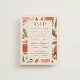 "Giardino" - Multi-Event RSVP Cards in Saffron by Vera Lim - Front