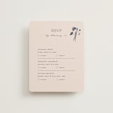 "Floral Monogram" - Multi-Event RSVP Cards in Champagne by Lindsay Megahed - Front