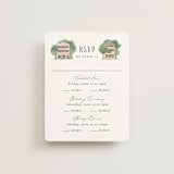 "East Bay street" - Multi-Event RSVP Cards in Lily by Jennifer Wick - Front