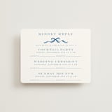 "Royal" - Multi-Event RSVP Cards in Cobalt by Petra Kern - Front
