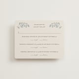 "Embroidered" - Multi-Event RSVP Cards in Dusty Blue by Jen Owens - Front