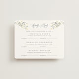 "Monogrammed" - Multi-Event RSVP Cards in Spring by Petra Kern - Front