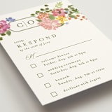 "Garland Monogram" - Multi-Event RSVP Cards in Summer by Angela Marzuki - Detail