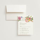 "Garland Monogram" - Multi-Event RSVP Cards in Summer by Angela Marzuki - RSVP with Envelope