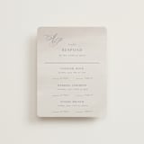 "Regal" - Multi-Event RSVP Cards in Snow by Melinda Denison - Front