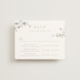 "Sweeping Meadow" - Multi-Event RSVP Cards in Wisteria by Everett Paper Goods - Front
