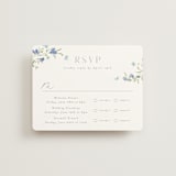 "Sweeping Meadow" - Multi-Event RSVP Cards in Aquamarine by Everett Paper Goods - Front
