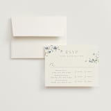 "Sweeping Meadow" - Multi-Event RSVP Cards in Aquamarine by Everett Paper Goods - RSVP with Envelope
