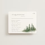 "Somerset" - Multi-Event RSVP Cards in Evergreen by Melanie Kosuge - Front