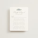 "Foliage Crest" - Multi-Event RSVP Cards in Sky by Everett Paper Goods - Front