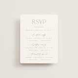 "The Hudson" - Multi-Event RSVP Cards in Latte by Kristie Kern - Front