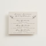 "etched floral" - Multi-Event RSVP Cards in Stone by Phrosné Barwood - Front