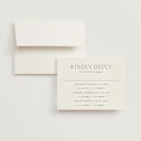 "Grande" - Multi-Event RSVP Cards in Cotton by Carolyn Nicks - RSVP with Envelope
