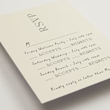 "la graine" - Multi-Event RSVP Cards in Onyx by Alaina Cherup - Detail