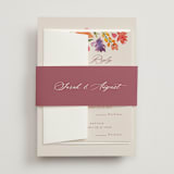 "Crest Fall" - Multi-Event RSVP Cards in Autumn by Pink House Press - Assembled with Belly Band