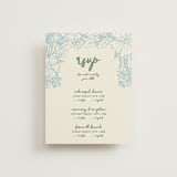 "Bloom" - Multi-Event RSVP Cards in Waterfall by Kelly Watkins - Front