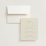 "Brooklyn" - Multi-Event RSVP Cards in Cerulean by Ellen Schlegelmilch - RSVP with Envelope