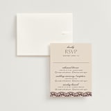 "Chantilly" - Multi-Event RSVP Cards in Burgundy by Erica Krystek - RSVP with Envelope