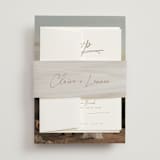 "Full Photo" - Multi-Event RSVP Cards in Chiffon by Orasie - Assembled with Belly Band