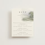 "Hillside" - Multi-Event RSVP Cards in Moss by Hannah Williams - Front