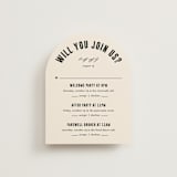 "Spin" - Multi-Event RSVP Cards in Cream by Pixel and Hank - Front