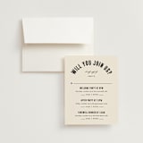 "Spin" - Multi-Event RSVP Cards in Cream by Pixel and Hank - RSVP with Envelope