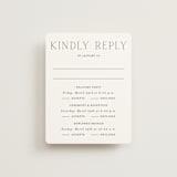 "In Love" - Multi-Event RSVP Cards in Cotton by Vanessa Doyle - Front