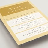 "Colorfield" - Multi-Event RSVP Cards in Buttercup by Snow and Ivy - Detail