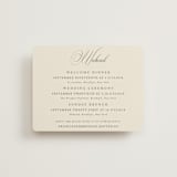 "Wonderful Tonight" - Multi-Event RSVP Cards in Oreo Creme by Design Lotus - Front