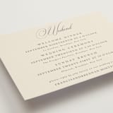 "Wonderful Tonight" - Multi-Event RSVP Cards in Oreo Creme by Design Lotus - Detail
