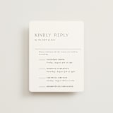 "Classic Chic" - Multi-Event RSVP Cards in Pearl by Shirley Lin Schneider - Front