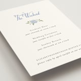 "Sweethearts" - Multi-Event RSVP Cards in Periwinkle by Design Lotus - Detail
